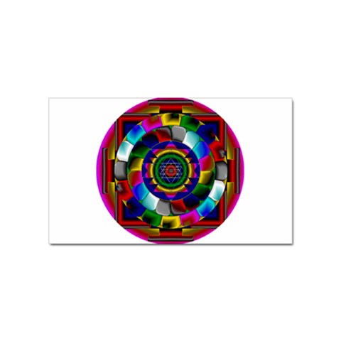 Sri Yantra Sticker Rectangular (10 pack) from ArtsNow.com Front