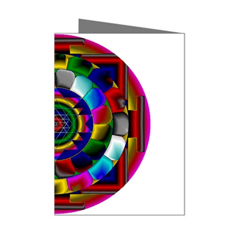Sri Yantra Mini Greeting Cards (Pkg of 8) from ArtsNow.com Left