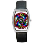 Sri Yantra Barrel Style Metal Watch