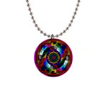 Sri Yantra 1  Button Necklace