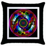 Sri Yantra Throw Pillow Case (Black)