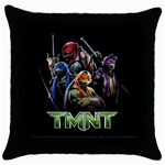 Tmntgroupshottag2 Throw Pillow Case (Black)