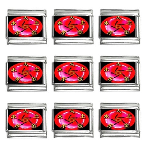 5 elements 9mm Italian Charm (9 pack) from ArtsNow.com Front