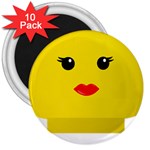 Lego Girl 3  Magnet (10 pack)