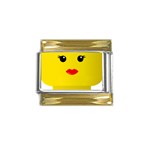 Lego Girl Gold Trim Italian Charm (9mm)
