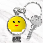 Lego Girl Nail Clippers Key Chain