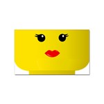 Lego Girl Sticker (Rectangular)