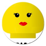 Lego Girl Magnet 5  (Round)