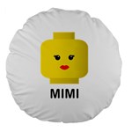 Lego Girl 18  Premium Round Cushion 