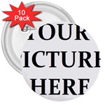 Personalize 3  Button (10 pack)