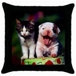 Personalize Throw Pillow Case (Black)