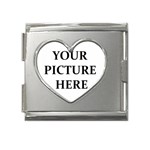 Personalize Mega Link Heart Italian Charm (18mm)