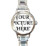 Personalize Round Italian Charm Watch