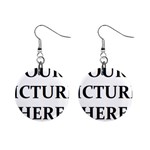 Personalize 1  Button Earrings