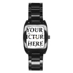 Personalize Men s Stainless Steel Barrel Analog Watch