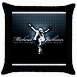 Michale Jackson Throw Pillow Case (Black)