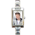 Justin Bieber 2012 Bbma 07 Rectangular Italian Charm Watch