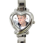 Justin Bieber 2012 Bbma 07 Heart Italian Charm Watch