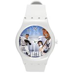 Derek Jeter New York Yankees 16597807 1024 768 Round Plastic Sport Watch Medium