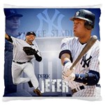 Derek Jeter New York Yankees 16597807 1024 768 Large Cushion Case (One Side)