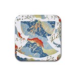 Kimono4  Rubber Coaster (Square)