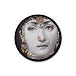 FORNASETTI INSPIRED 4 PIECE RUBBER COASTER SET Rubber Round Coaster (4 pack)