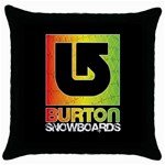 Burton Snowboards Throw Pillow Case Throw Pillow Case (Black)