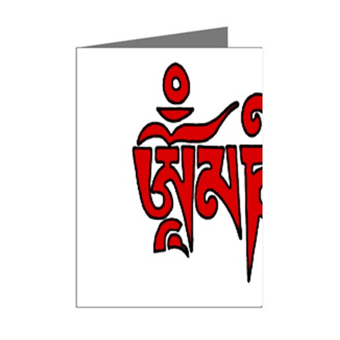OMPH Text Mini Greeting Cards (Pkg of 8) from ArtsNow.com Right