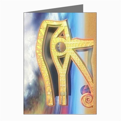 Horus Eye1 Greeting Cards (Pkg of 8) from ArtsNow.com Left
