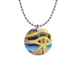 Horus Eye1 1  Button Necklace