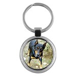 doberman pinscher Key Chain (Round)