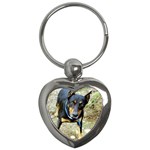doberman pinscher Key Chain (Heart)