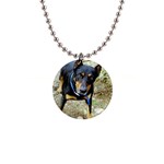 doberman pinscher 1  Button Necklace