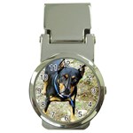 doberman pinscher Money Clip Watch