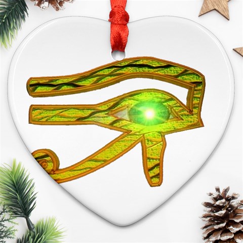 Horus Eye2 Ornament (Heart) from ArtsNow.com Front