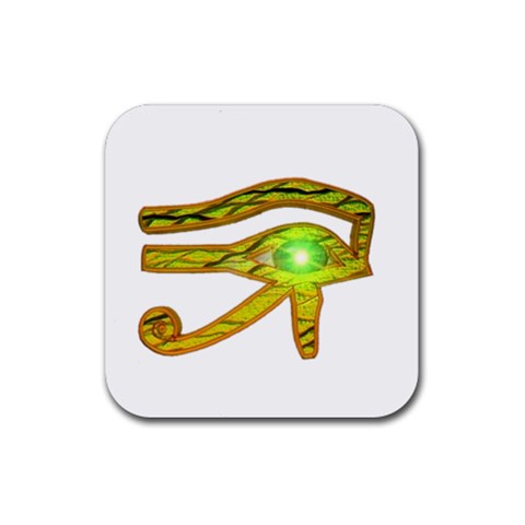 Horus Eye2 Rubber Coaster (Square) from ArtsNow.com Front