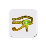 Horus Eye2 Rubber Square Coaster (4 pack)