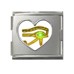 Horus Eye2 Mega Link Heart Italian Charm (18mm)