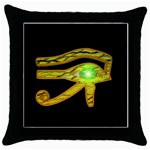Horus Eye2 Throw Pillow Case (Black)