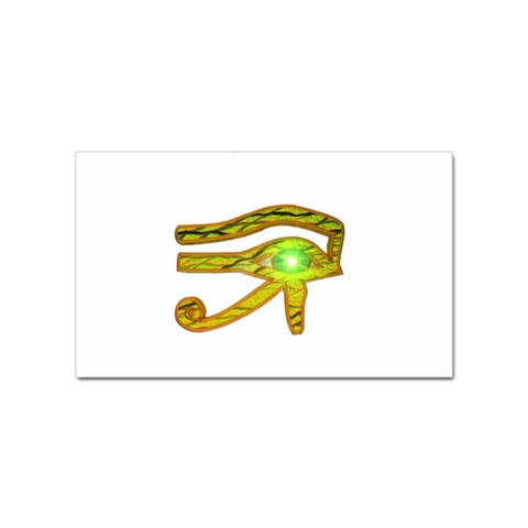 Horus Eye2 Sticker Rectangular (100 pack) from ArtsNow.com Front