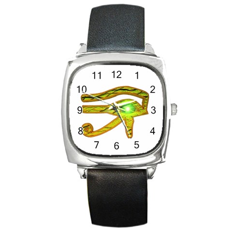 Horus Eye2 Square Metal Watch from ArtsNow.com Front