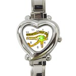 Horus Eye2 Heart Italian Charm Watch
