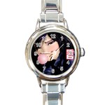 898bdfe94e056421bffd132a4788a890 Round Italian Charm Watch