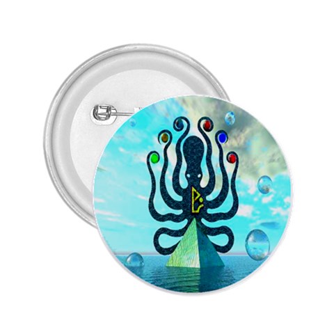 Star Nation Octopus 2.25  Button from ArtsNow.com Front