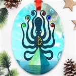 Star Nation Octopus Ornament (Oval)