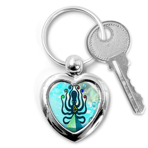 Star Nation Octopus Key Chain (Heart) from ArtsNow.com Front