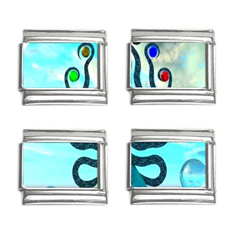 Star Nation Octopus 9mm Italian Charm (4 pack) from ArtsNow.com Front