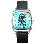 Star Nation Octopus Square Metal Watch