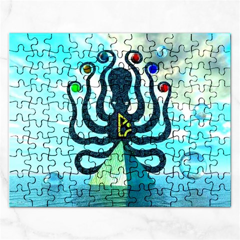 Star Nation Octopus Jigsaw Puzzle (Rectangular) from ArtsNow.com Front