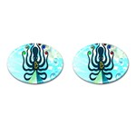 Star nation octopus Cufflinks (Oval)